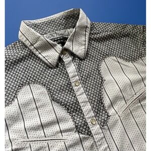 Rock Roll n Soul Men's Western-Inspired County Bars Striped Long Sleeve Large